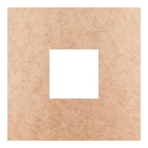 Recorte Moldura Quadrada 19 cm Borda 6 cm / MDF 3mm