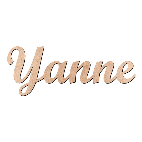 Recorte Yanne Script Mt Std / MDF 3mm