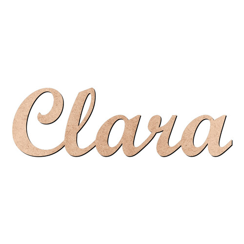 Recorte Clara Script Mt Std / MDF 3mm