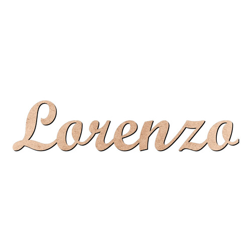 Recorte Lorenzo Script Mt Std / MDF 3mm