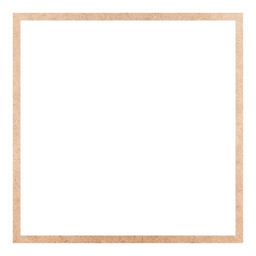 Recorte Moldura Quadrada 30 cm Borda 1 cm / MDF 3mm