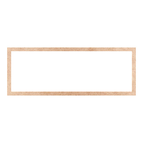 Recorte Moldura Ret 12 x 32 cm Borda 1 cm / MDF 3mm