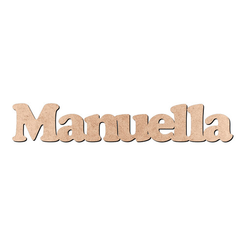 Recorte Manuella Cooper Black / MDF 3mm