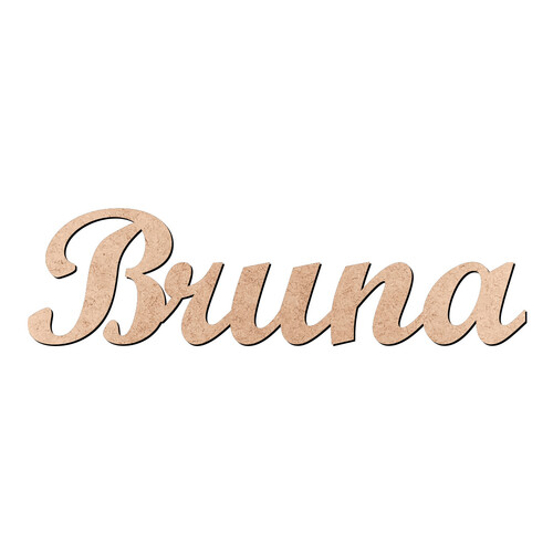 Recorte Bruna Script Mt Std / MDF 3mm