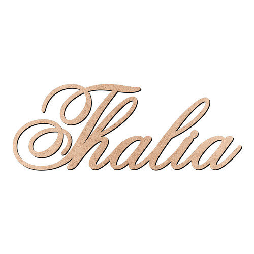 Recorte Thalia Old Script / MDF 3mm