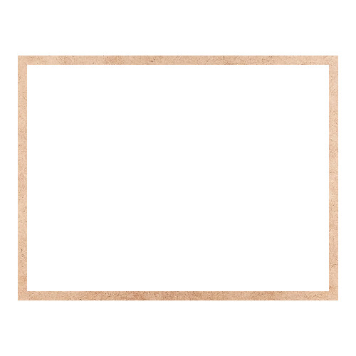 Recorte Moldura Ret 26 x 34 cm Borda 1 cm / MDF 3mm