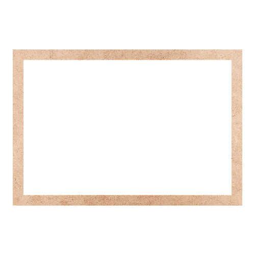 Recorte Moldura Ret 43 x 63 cm Borda 3 cm / MDF 3mm