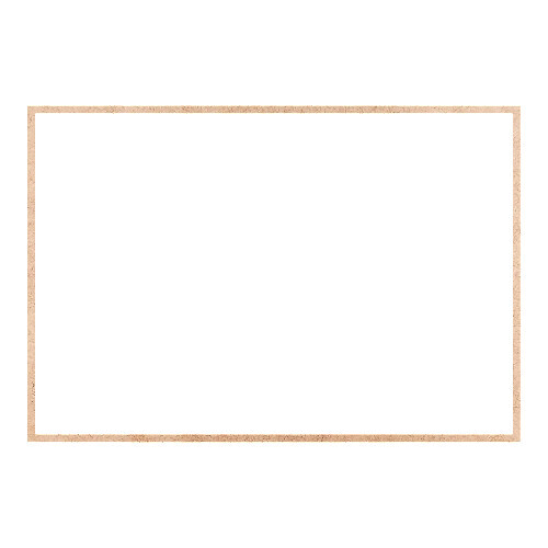 Recorte Moldura Ret 41 x 60 cm Borda 1 cm / MDF 3mm