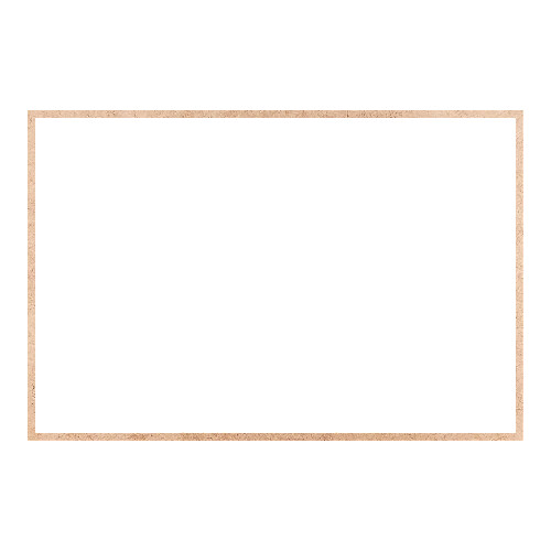 Recorte Moldura Ret 40 x 60 cm Borda 1 cm / MDF 3mm
