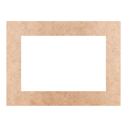 Recorte Moldura Ret 46 x 62 cm Borda 8 cm / MDF 3mm
