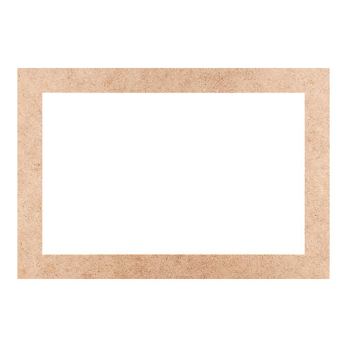 Recorte Moldura Ret 42 x 62 cm Borda 5 cm / MDF 3mm