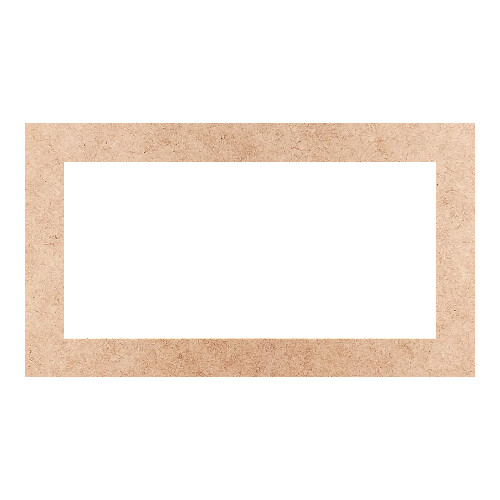 Recorte Moldura Ret 13 x 23 cm Borda 2 cm / MDF 3mm