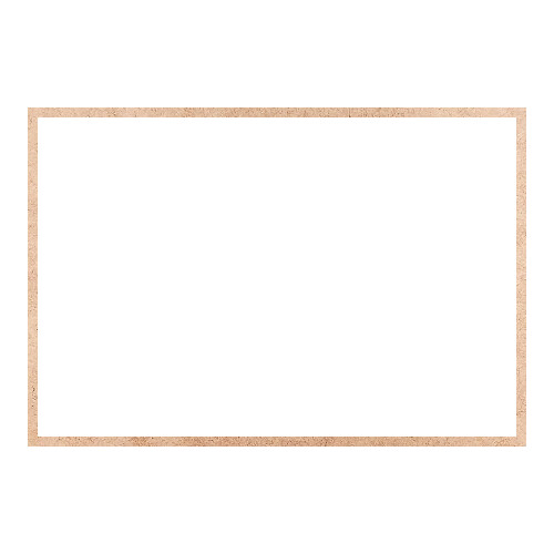 Recorte Moldura Ret 32 x 47 cm Borda 1 cm / MDF 3mm
