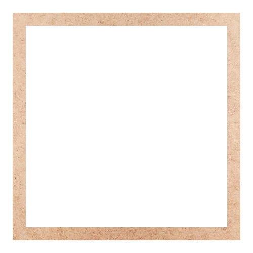 Recorte Moldura Quadrada 34 cm Borda 2 cm / MDF 3mm