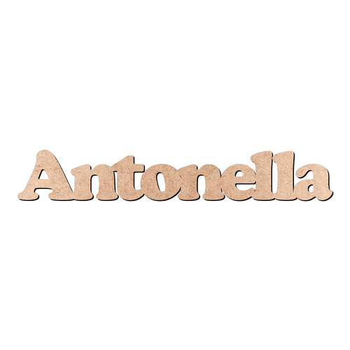 Recorte Antonella Cooper Black / MDF 3mm