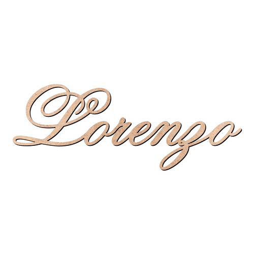 Recorte Lorenzo Old Script / MDF 3mm