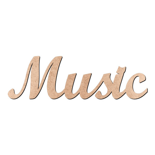 Recorte Music Script Mt Std / MDF 3mm