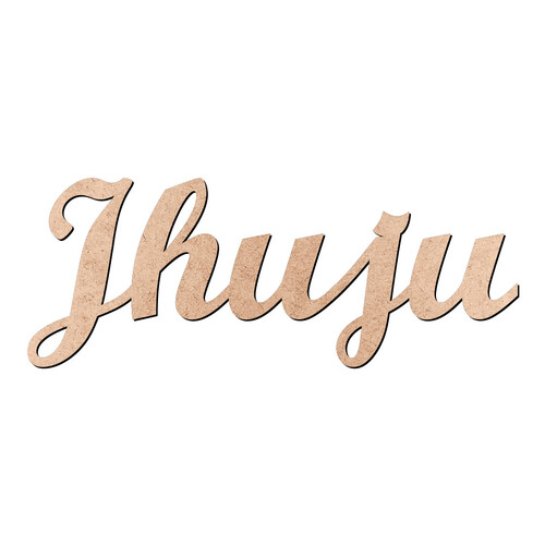 Recorte Jhuju Script Mt Std / MDF 3mm