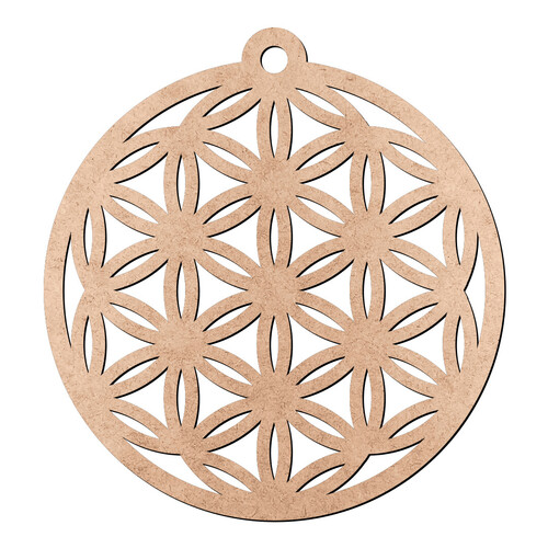 Recorte Chaveiro Flor da Vida / MDF 3mm