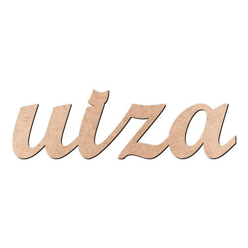 Recorte uiza Script Mt Std / MDF 3mm