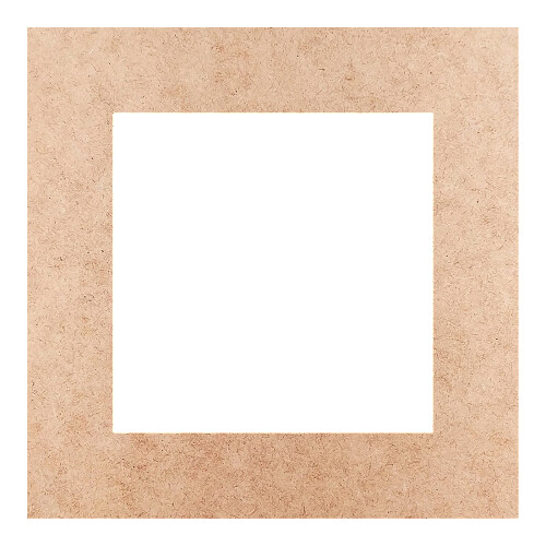 Recorte Moldura Quadrada 40 cm Borda 7 cm / MDF 3mm
