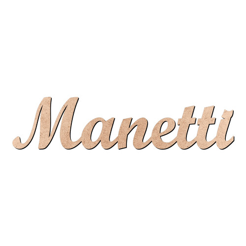 Recorte Manetti Script Mt Std / MDF 3mm