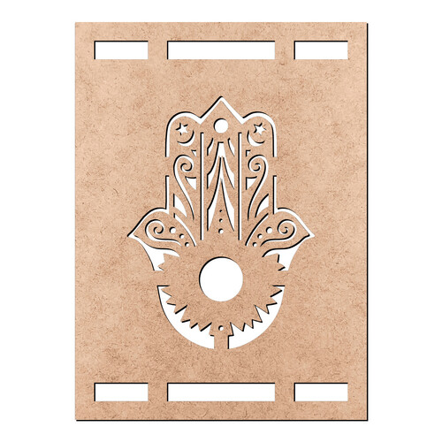 Recorte Quadro Mão de Fátima / MDF 3mm