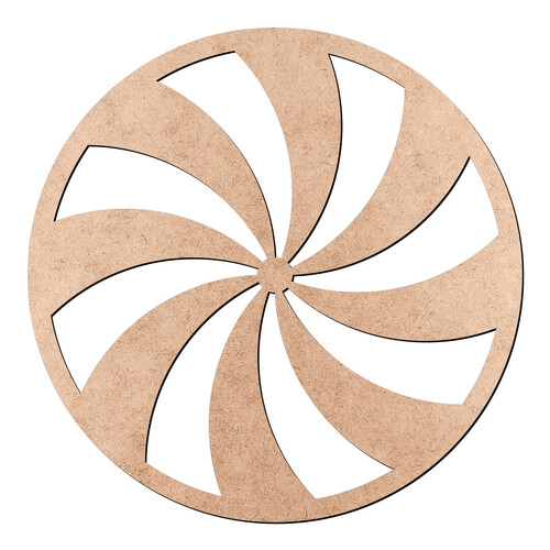 Recorte Mandala Espiral / MDF 3mm