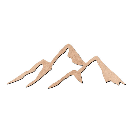 Recorte Montanha Neve / MDF 3mm