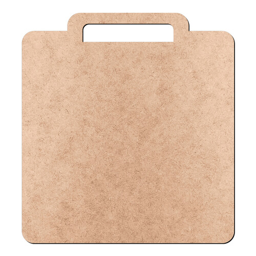 Recorte Medalha Lisa Quadrada / MDF 3mm