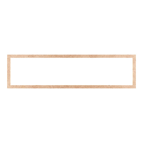 Recorte Moldura Ret 10 x 38 cm Borda 1 cm / MDF 3mm