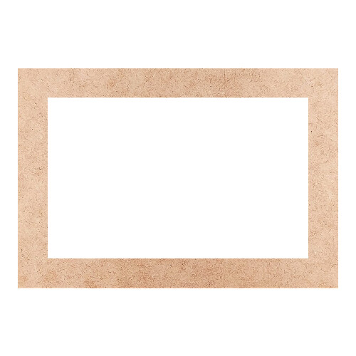 Recorte Moldura Ret 22 x 32 cm Borda 3 cm / MDF 3mm