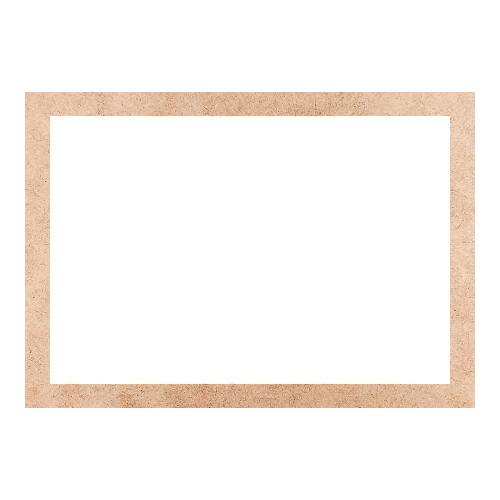 Recorte Moldura Ret 38 x 54 cm Borda 3 cm / MDF 3mm