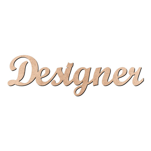 Recorte Designer Script Mt Std / MDF 3mm