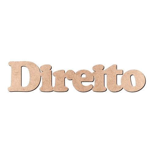 Recorte Direito Cooper Black / MDF 3mm