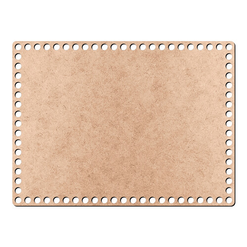 Recorte Base Ret Cesto Fio Malha 20 x 27 cm / MDF 3mm