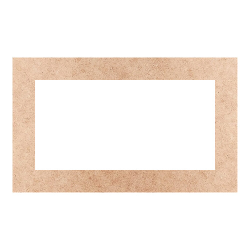 Recorte Moldura Ret 30 x 50 cm Borda 5 cm / MDF 3mm