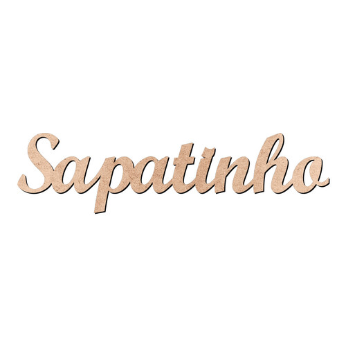 Recorte Sapatinho Script Mt Std / MDF 3mm
