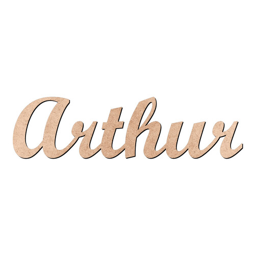 Recorte Arthur Script Mt Std / MDF 3mm