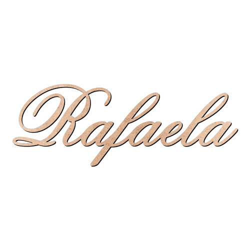 Recorte Rafaela Old Script / MDF 3mm