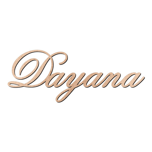 Recorte Dayana Old Script / MDF 3mm