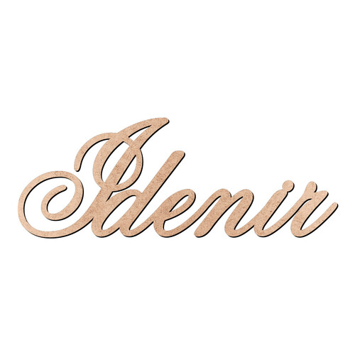 Recorte Idenir Old Script / MDF 3mm
