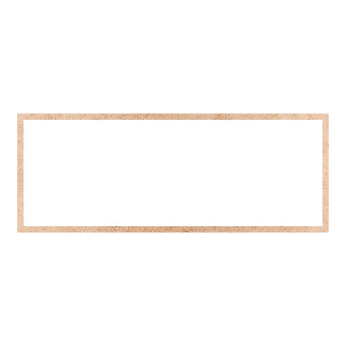 Recorte Moldura Ret 36 x 94 cm Borda 2 cm / MDF 3mm