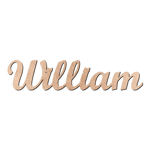 Recorte William Script Mt Std / MDF 3mm