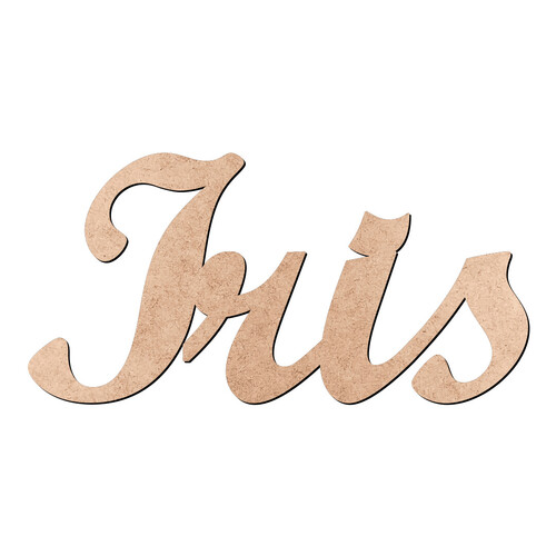Recorte Iris Script Mt Std / MDF 3mm