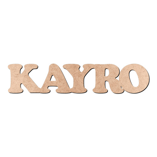 Recorte KAYRO Cooper Black / MDF 3mm
