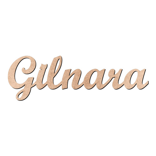 Recorte Gilnara Script Mt Std / MDF 3mm