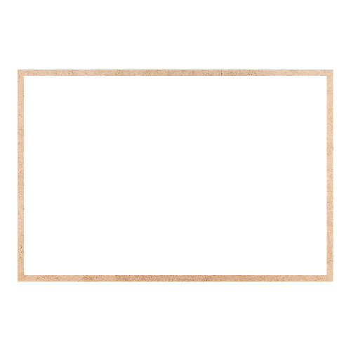 Recorte Moldura Ret 31 x 46 cm Borda 1 cm / MDF 3mm