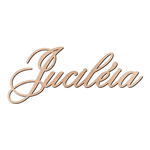 Recorte Juciléia Old Script / MDF 3mm