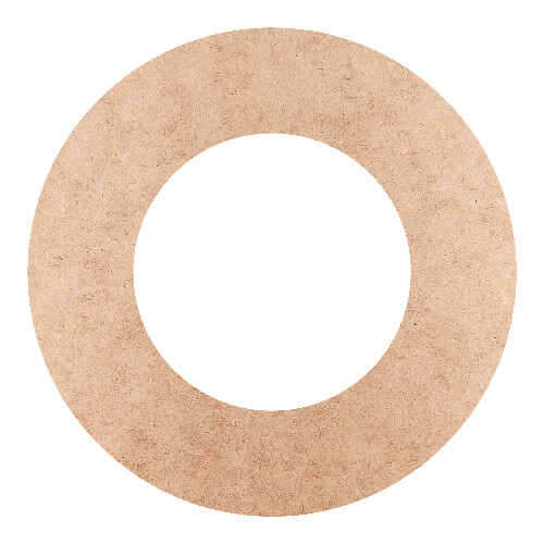 Recorte Moldura Circular 23 cm Borda 5 cm / MDF 3mm